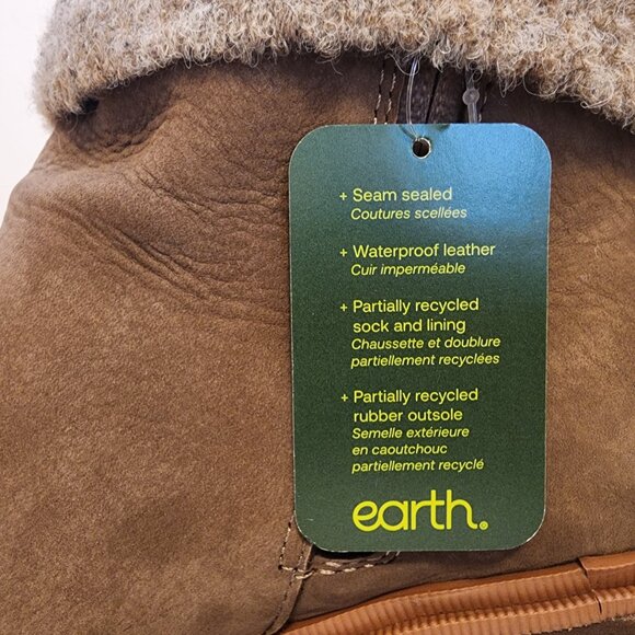 Earth Womens Gresa Waterproof Medium Natural Leather Block Heel from Macy’s C013 - Picture 7 of 8